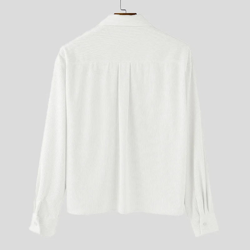 Camisa larga de pana