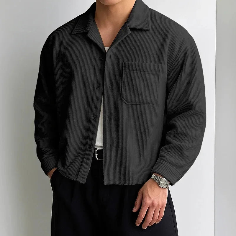 Camisa larga de pana