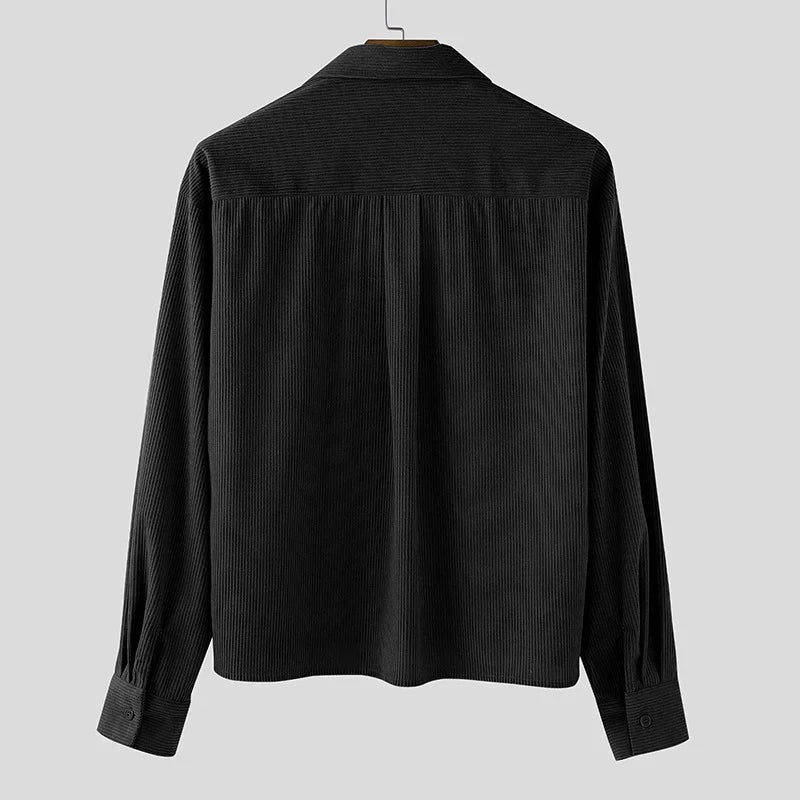 Camisa larga de pana