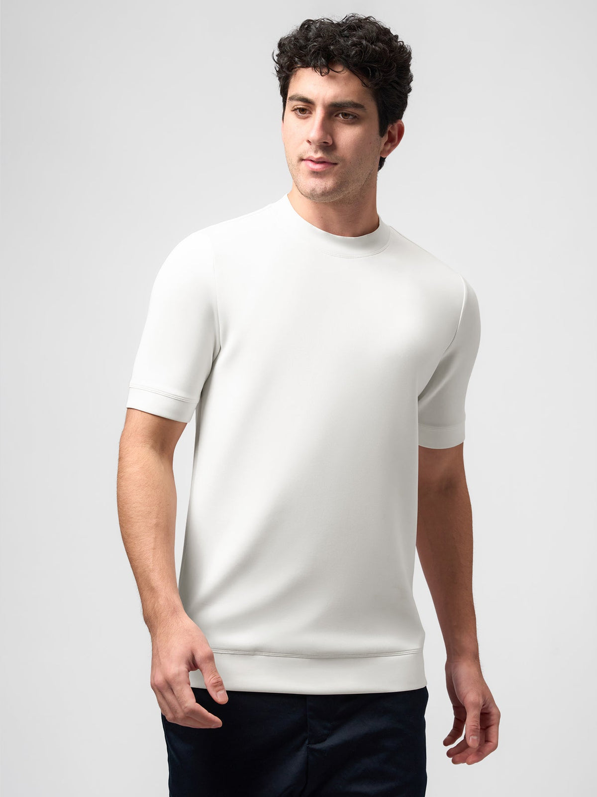 Leonardo Camiseta de manga corta de mezcla modal: corte entallado