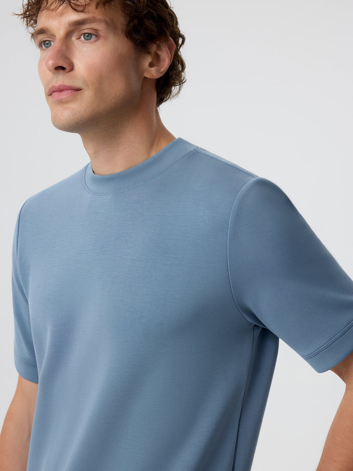 Leonardo Camiseta de manga corta de mezcla modal: corte entallado