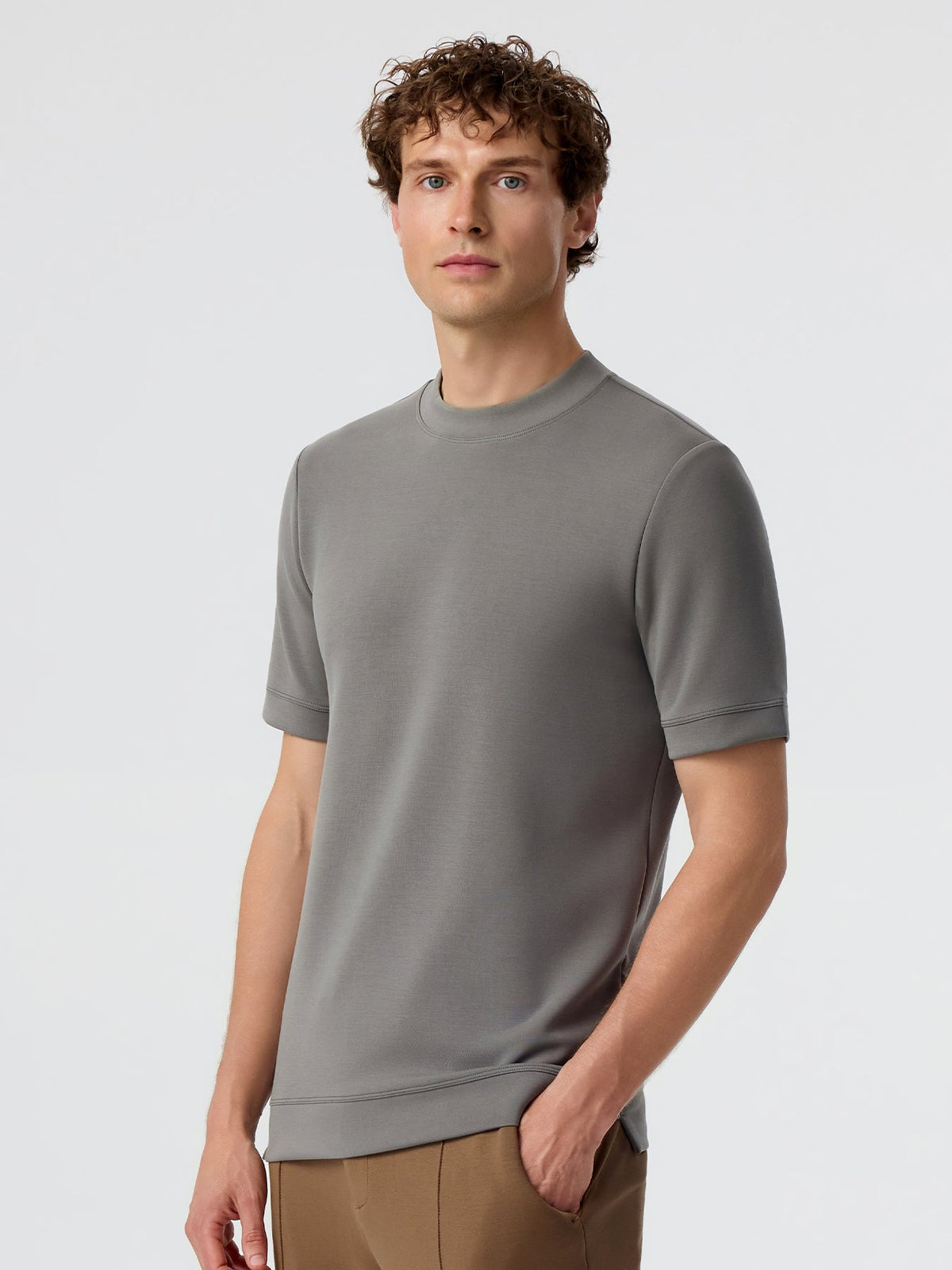 Leonardo Camiseta de manga corta de mezcla modal: corte entallado