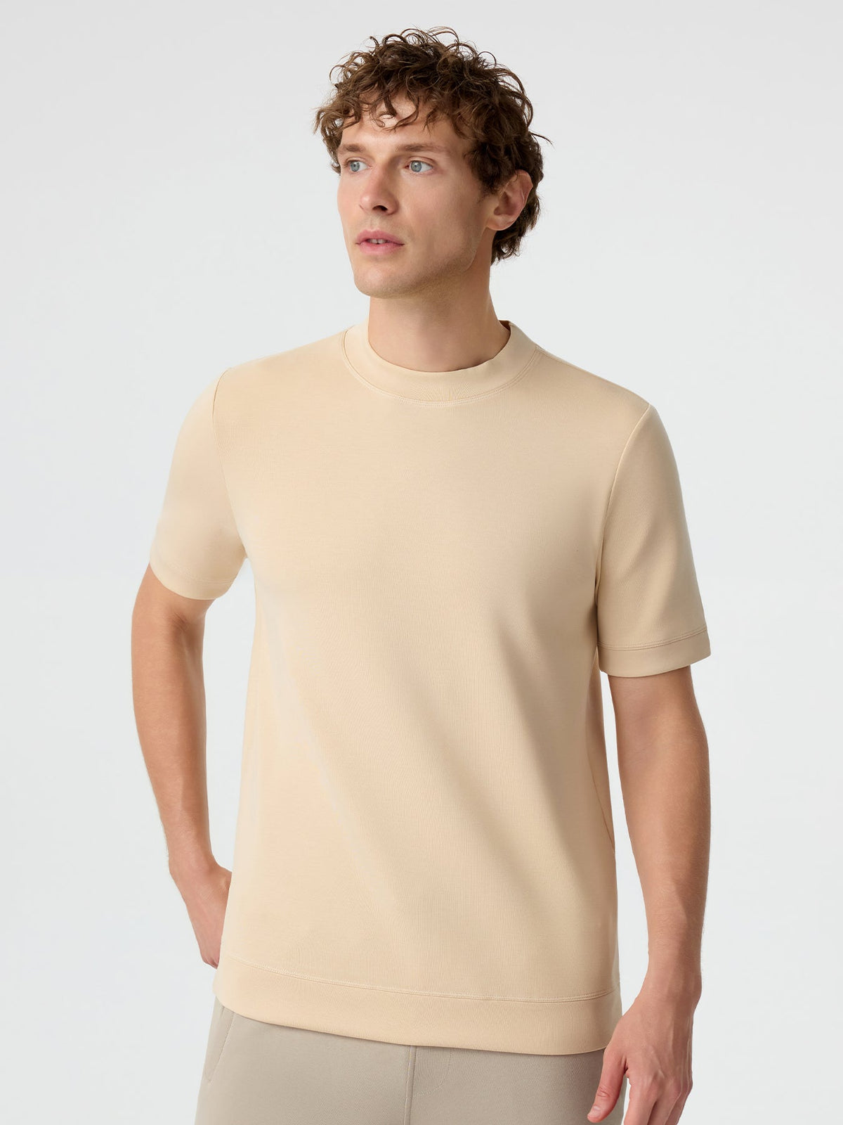Leonardo Camiseta de manga corta de mezcla modal: corte entallado