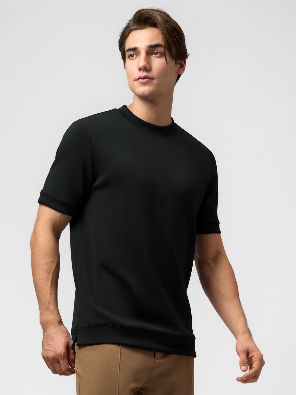 Leonardo Camiseta de manga corta de mezcla modal: corte entallado
