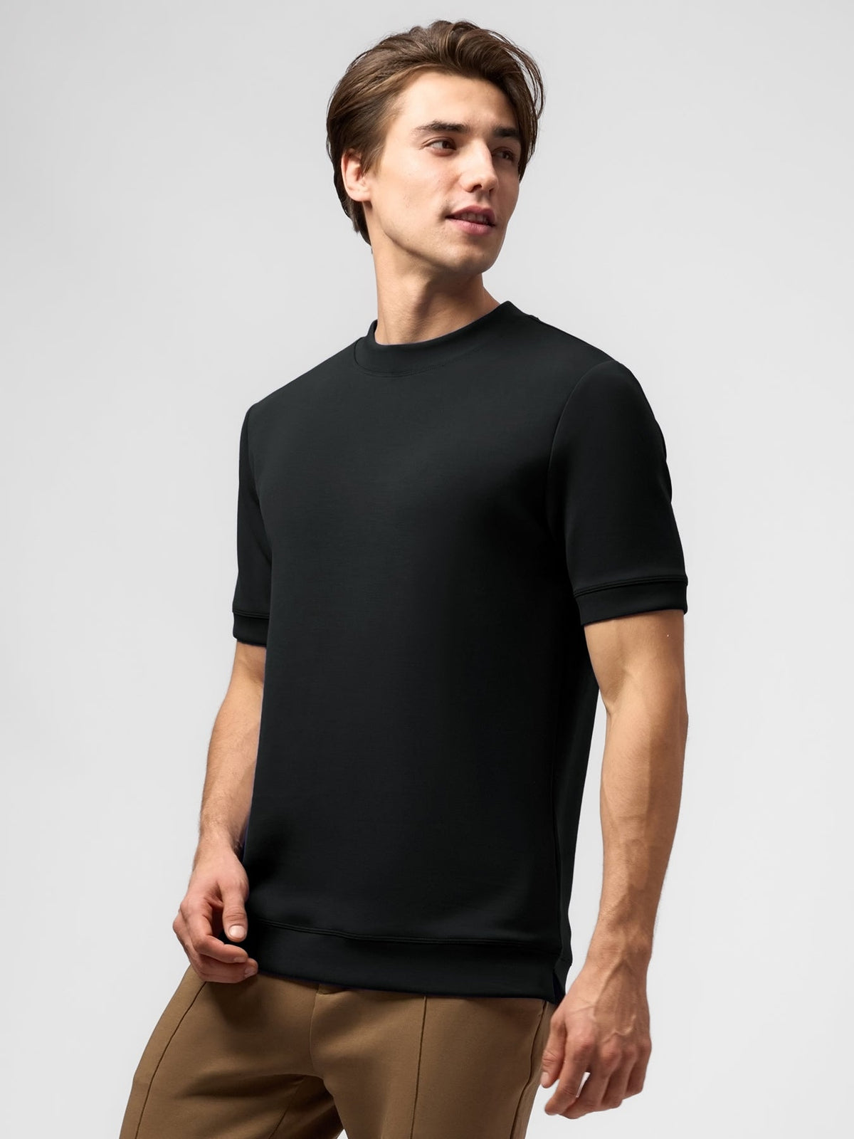 Leonardo Camiseta de manga corta de mezcla modal: corte entallado