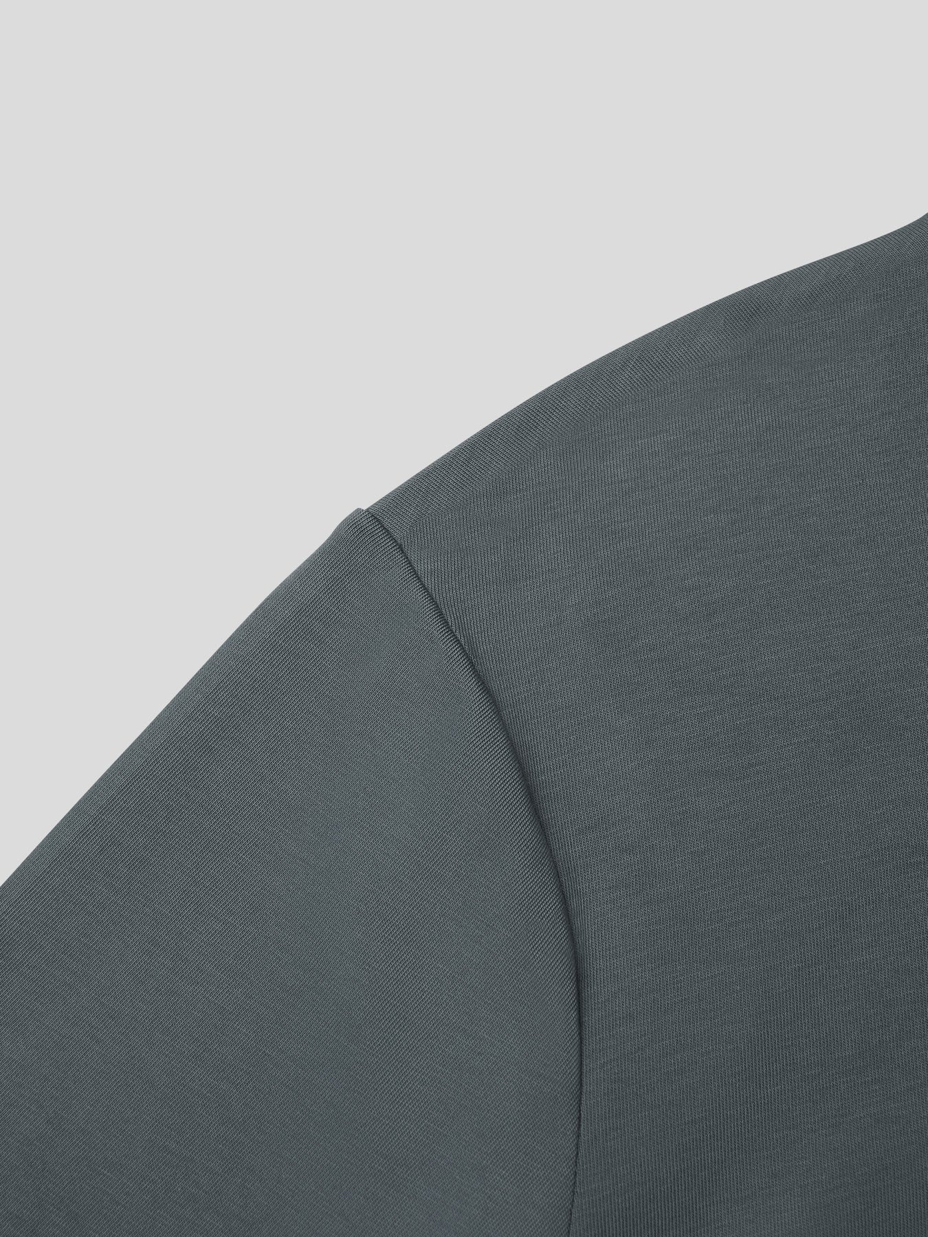 Camilo camiseta de manga larga con bajo curvo corte clásico