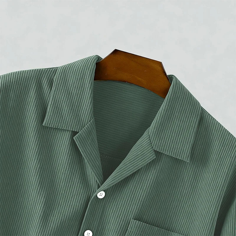 Camisa larga de pana