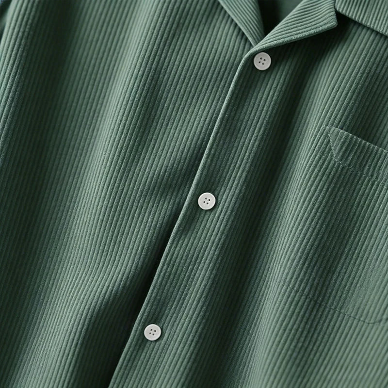 Camisa larga de pana