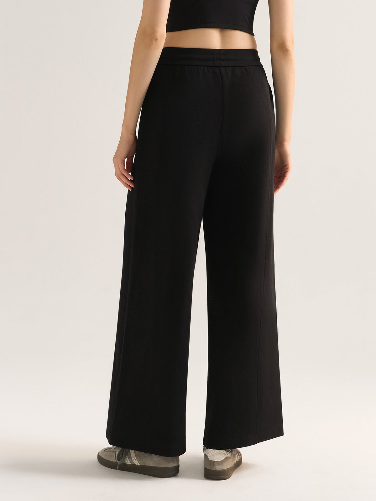 Julieta Pantalones de mezcla de algodón y corte ancho
