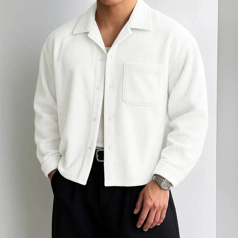 Camisa larga de pana