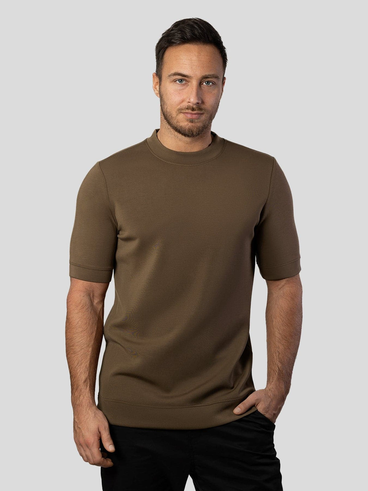 Leonardo Camiseta de manga corta de mezcla modal: corte entallado