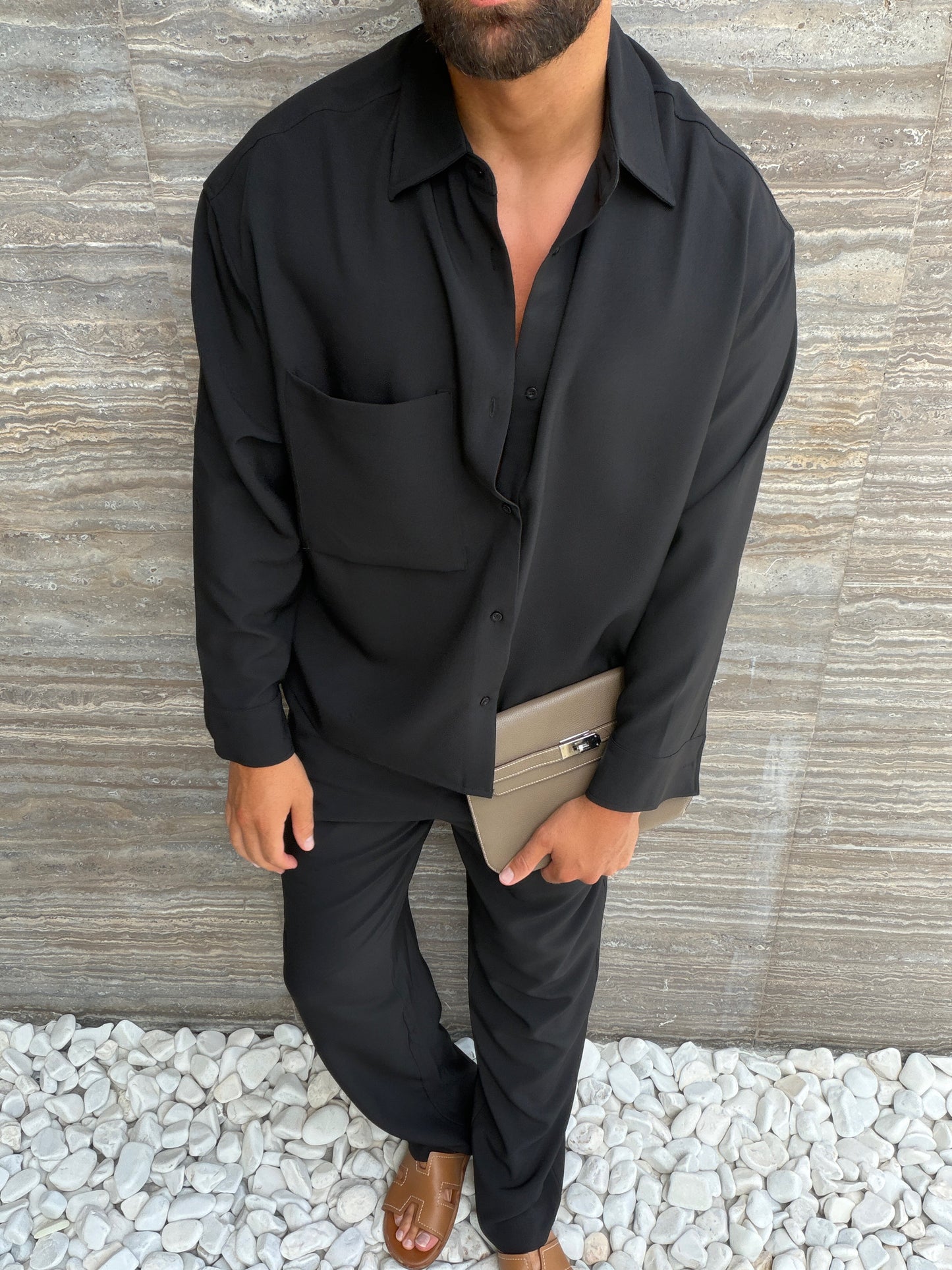 Erik pantalones milos negros