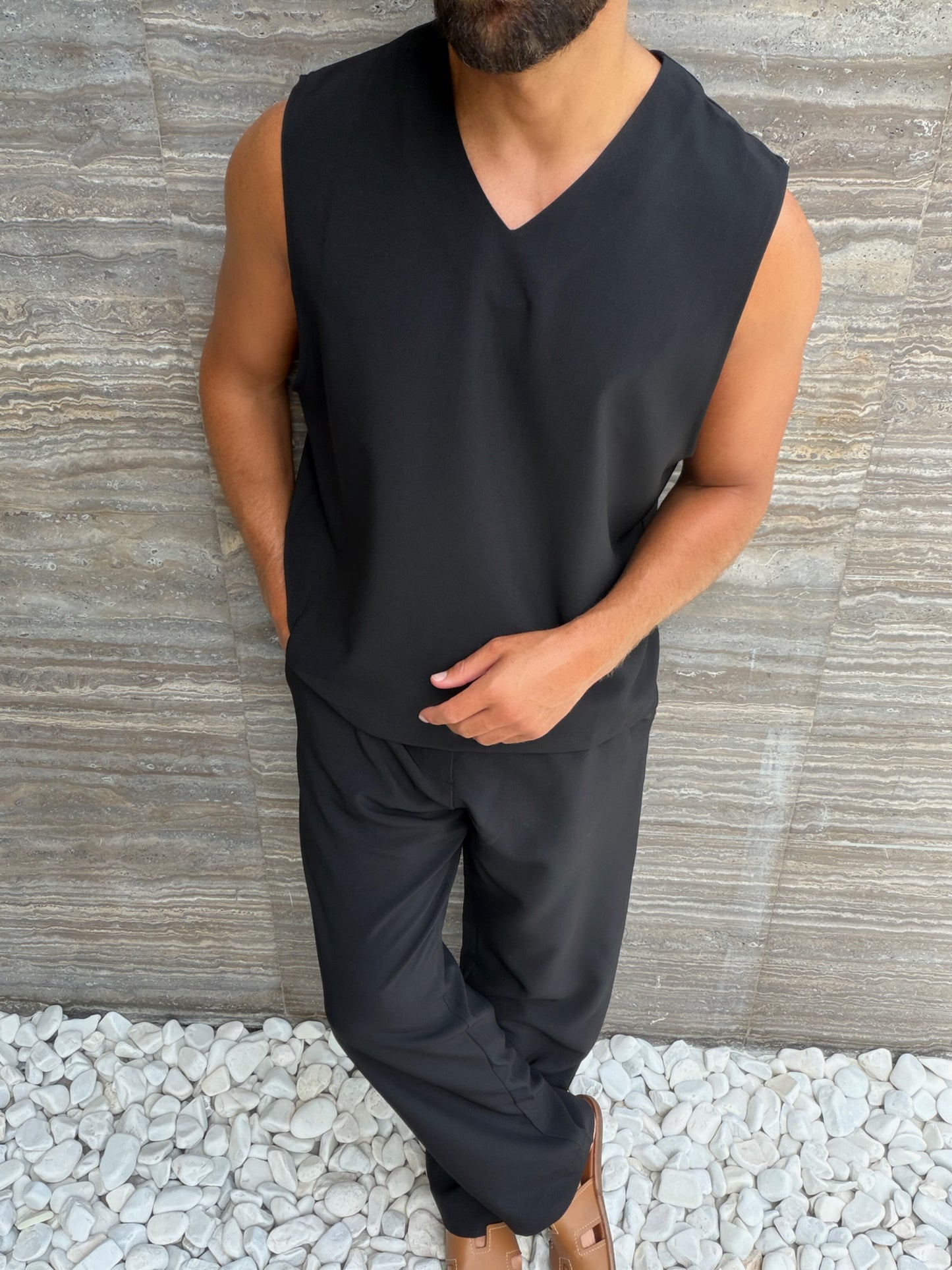 Erik pantalones milos negros