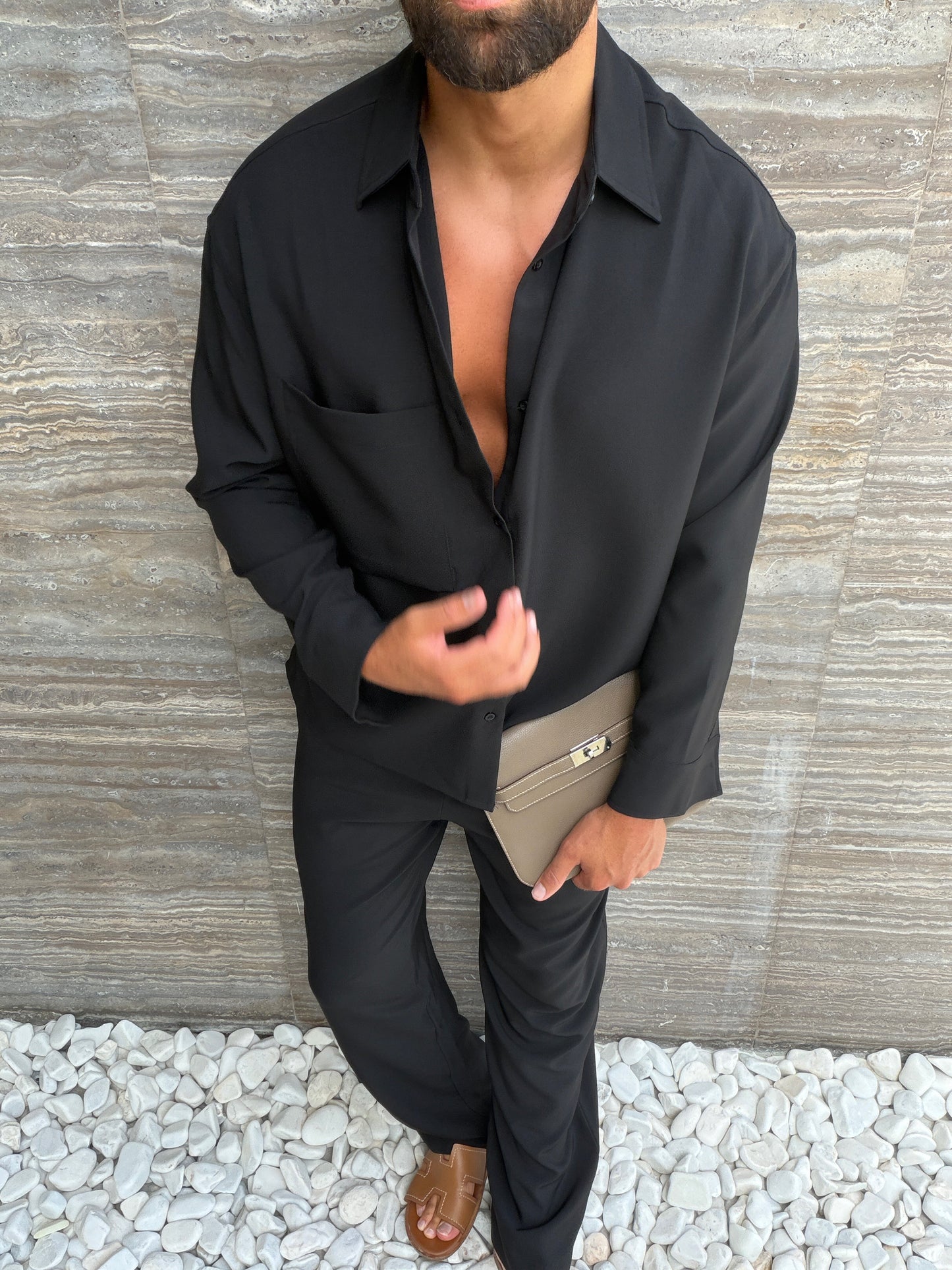 Erik pantalones milos negros