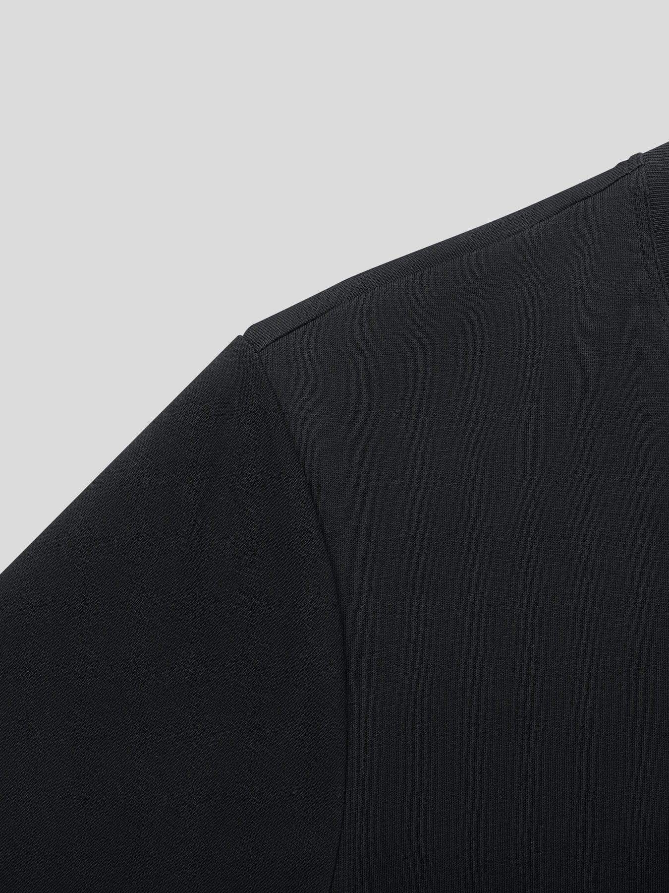 Camilo camiseta de manga larga con bajo curvo corte clásico