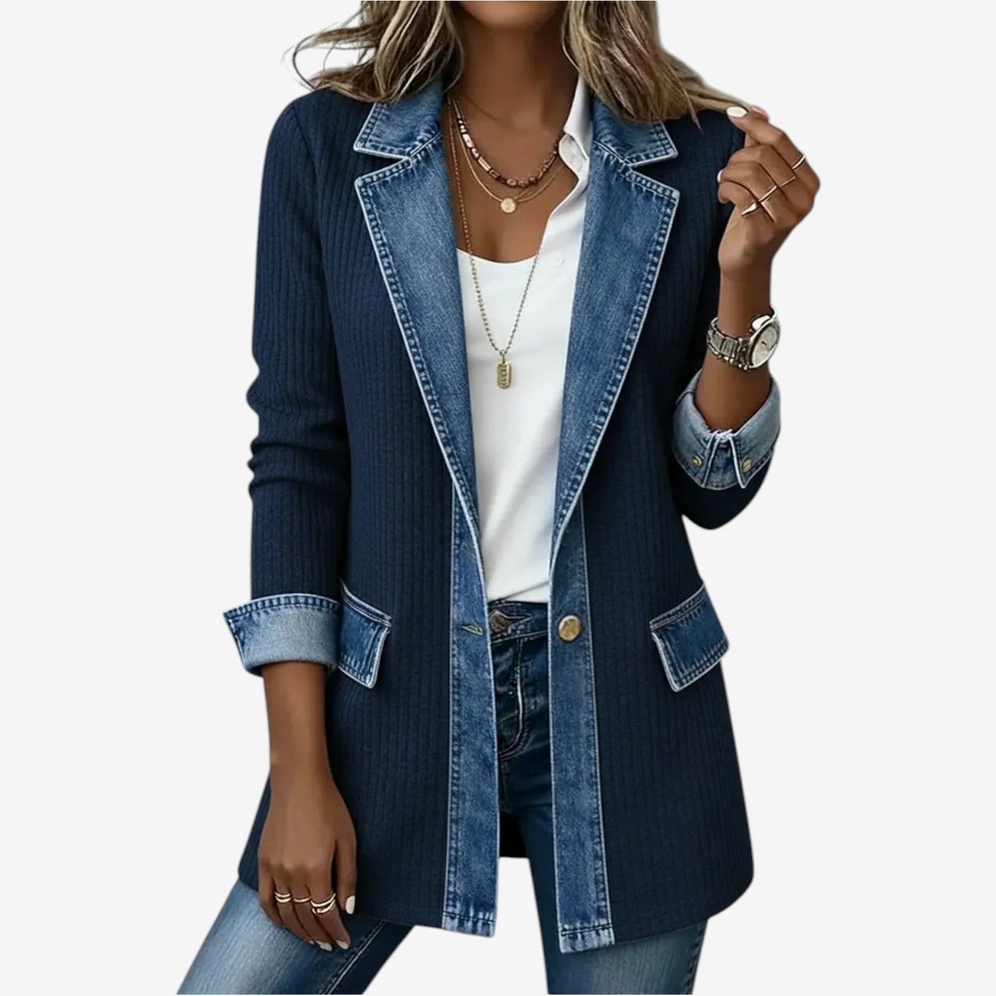 Noelia Chaqueta elegante con capas
