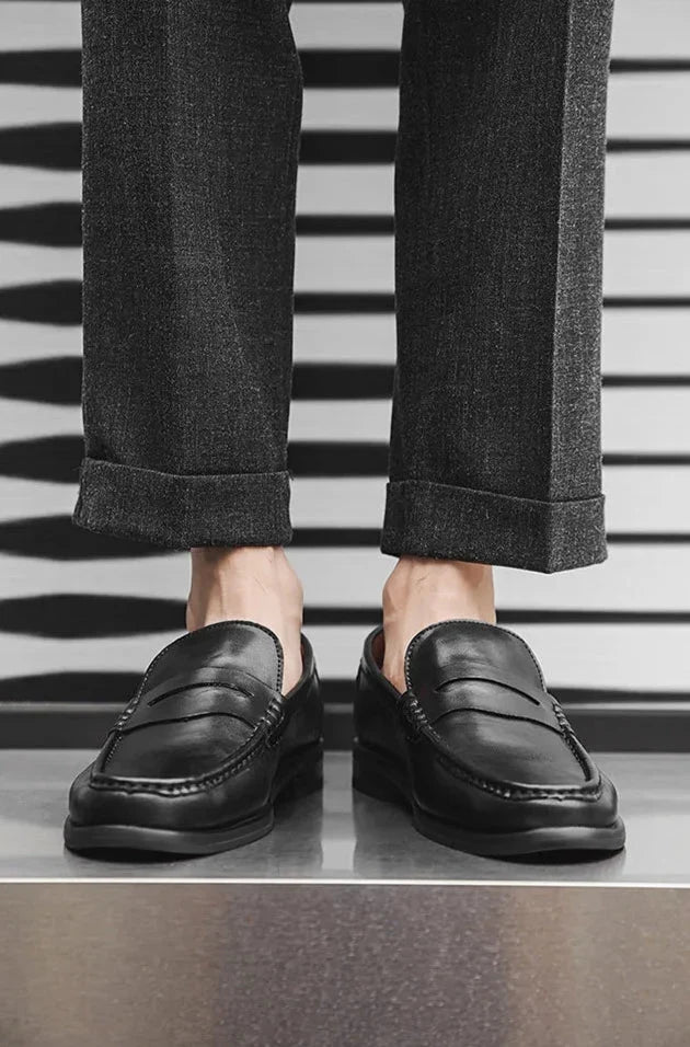 Mocasines informales sin cordones de piel sintética
