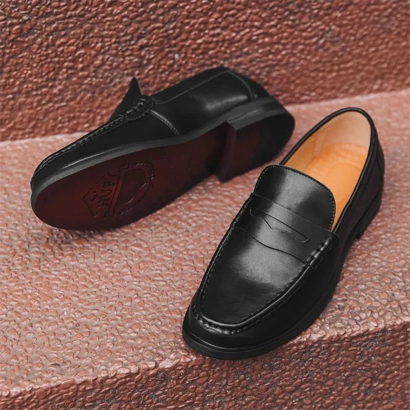 Mocasines informales sin cordones de piel sintética